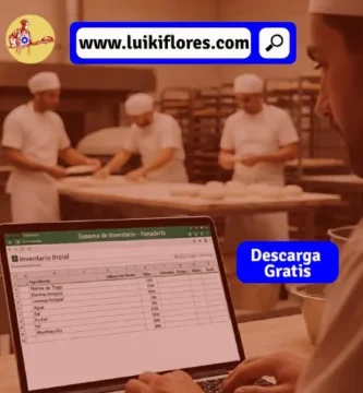 inventario inicial de una panaderia en excel