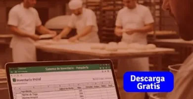 inventario inicial de una panaderia en excel