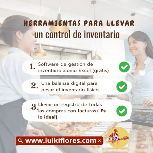 herramientas para controlar el inventario de una panadería