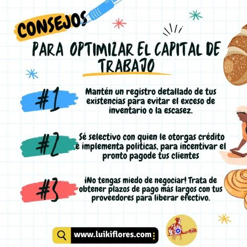 estrategias para administrar el capital de trabajo de una panaderia 