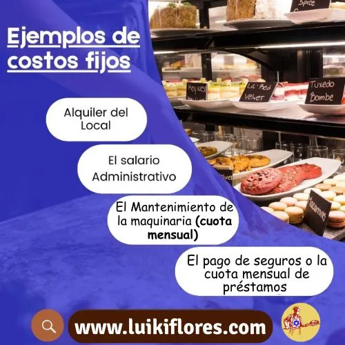 costos fijos para panaderias y pastelerias pequeñas